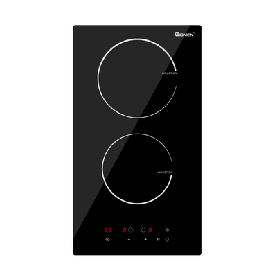 2 برنر برقی 220V-240V ساختار در آشپزخانه اندوکشن 12 اینچ 3500W
